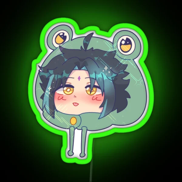 Froggy Hat Xiao RGB Neon Sign