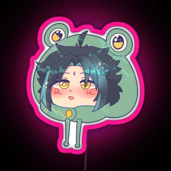 Froggy Hat Xiao RGB Neon Sign