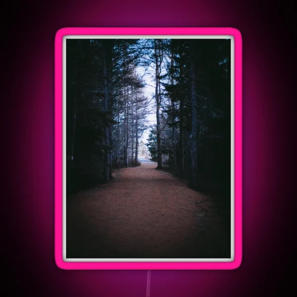 From Darkness To Light Forest Trail V2 RGB Neon Sign