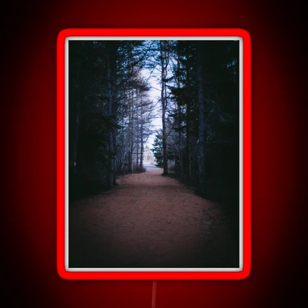 From Darkness To Light Forest Trail V2 RGB Neon Sign
