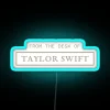 Vibrant RGB Neon Desk Sign with Bold, Customizable Typography Options