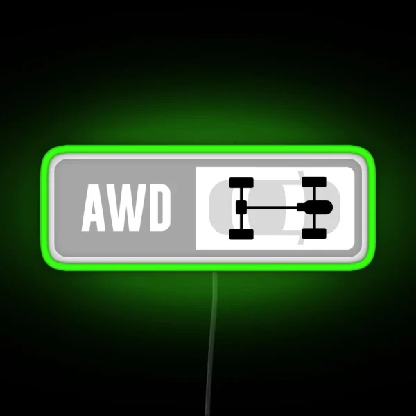 Front Engine AWD Forza Drive Train RGB Neon Sign