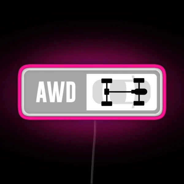 Front Engine AWD Forza Drive Train RGB Neon Sign