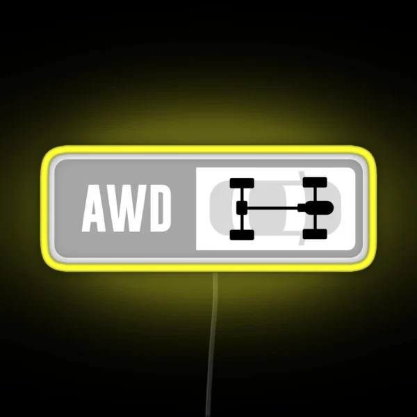 Front Engine AWD Forza Drive Train RGB Neon Sign