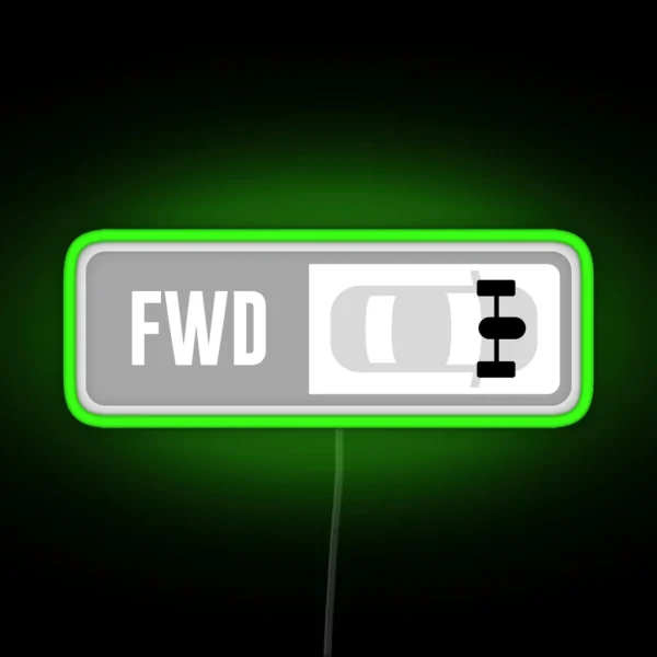 Front Engine FWD Forza Drive Train RGB Neon Sign