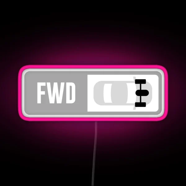 Front Engine FWD Forza Drive Train RGB Neon Sign