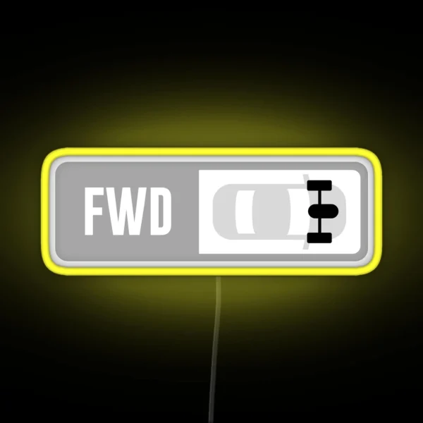 Front Engine FWD Forza Drive Train RGB Neon Sign