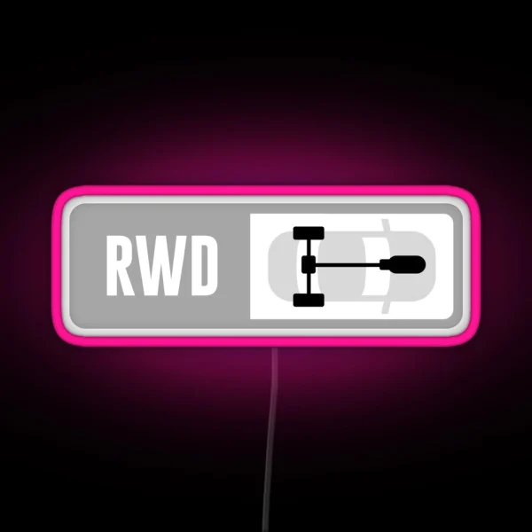 Front Engine RWD Forza Drive Train RGB Neon Sign