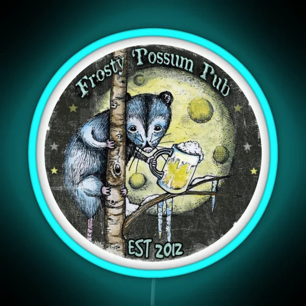 Frosty Possum Pub RGB Neon Sign