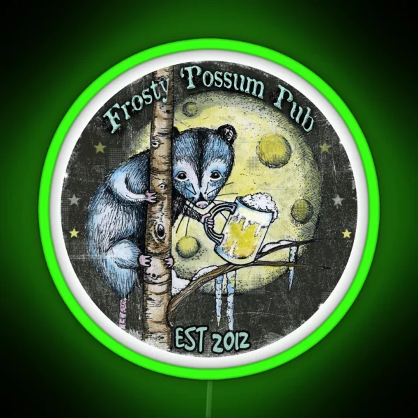 Frosty Possum Pub RGB Neon Sign