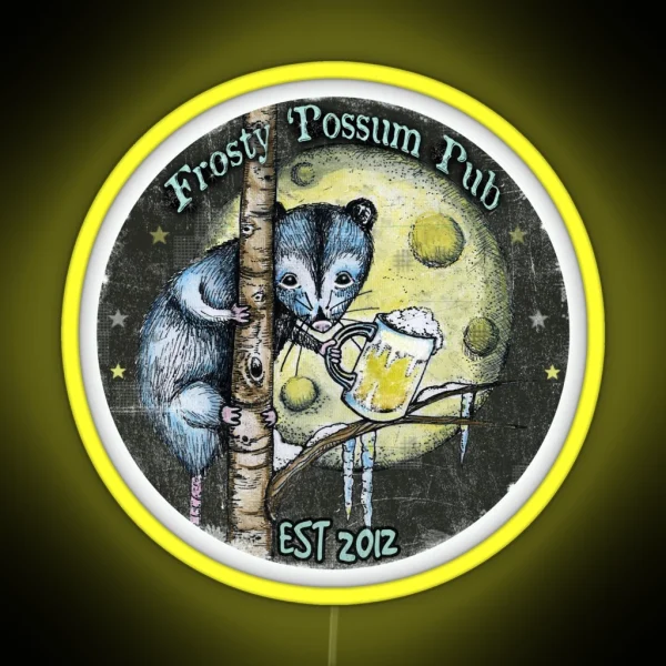 Frosty Possum Pub RGB Neon Sign
