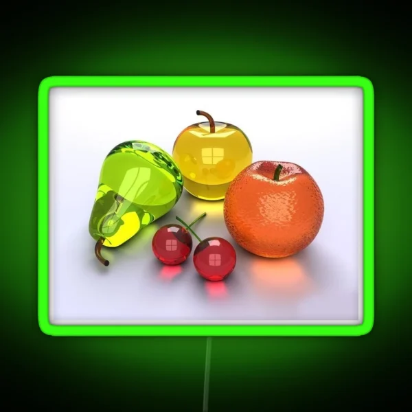 Fruit Frutiger Aero RGB Neon Sign