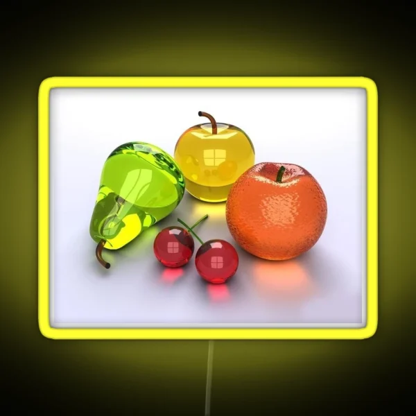 Fruit Frutiger Aero RGB Neon Sign