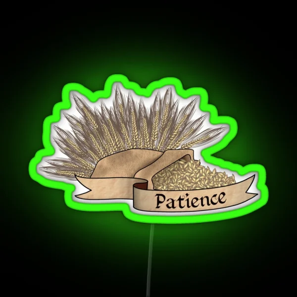 Fruit Of The Spirit Barley Patience RGB Neon Sign