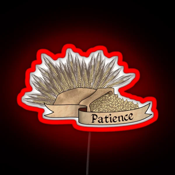 Fruit Of The Spirit Barley Patience RGB Neon Sign