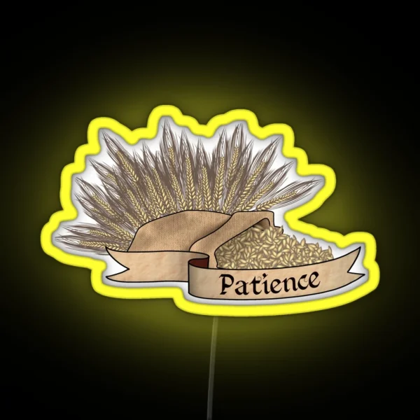Fruit Of The Spirit Barley Patience RGB Neon Sign