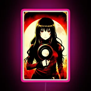 Frying Pan 70 S Anime Horror Movie Poster RGB Neon Sign