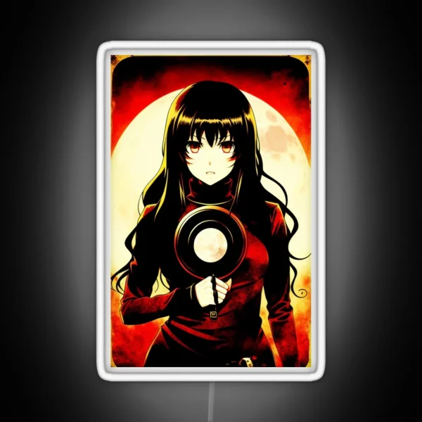Frying Pan 70 S Anime Horror Movie Poster RGB Neon Sign