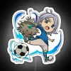 Neon sports anime fan decor featuring Fubuki and Inazuma Eleven.