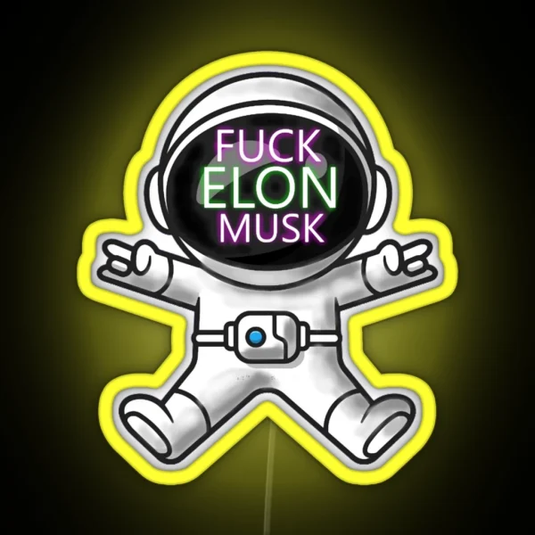 FUCK ELON MUSK 7 RGB Neon Sign