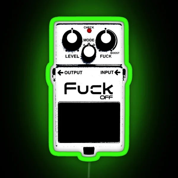 Fuck Off Pedal RGB Neon Sign