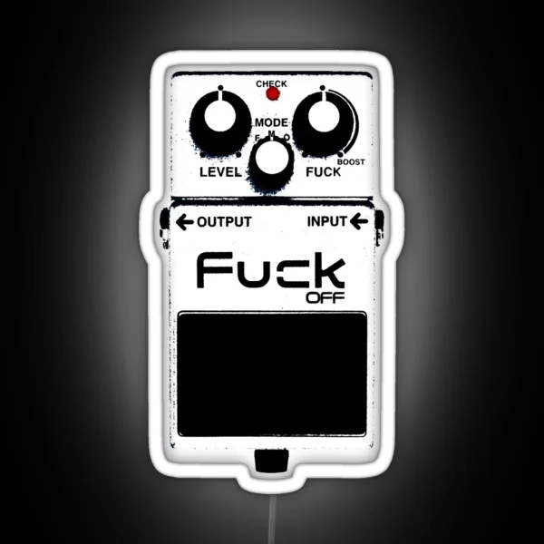 Fuck Off Pedal RGB Neon Sign