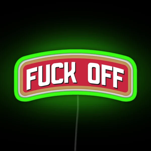 FUCK OFF Vodka Drink RGB Neon Sign