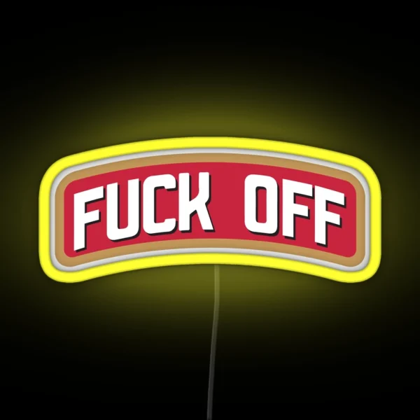 FUCK OFF Vodka Drink RGB Neon Sign