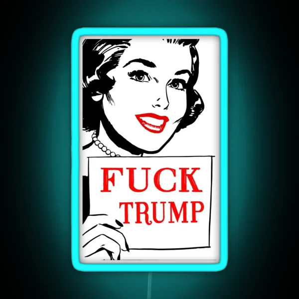 Fuck Trump Retro RGB Neon Sign