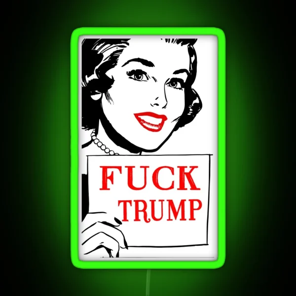 Fuck Trump Retro RGB Neon Sign