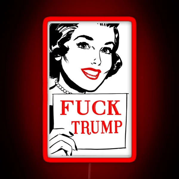 Fuck Trump Retro RGB Neon Sign