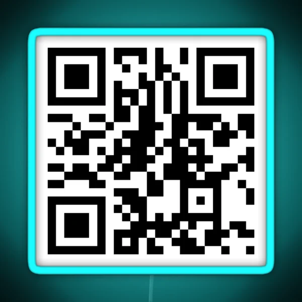 Fuck Ya Life Bing Bong QR Code RGB Neon Sign