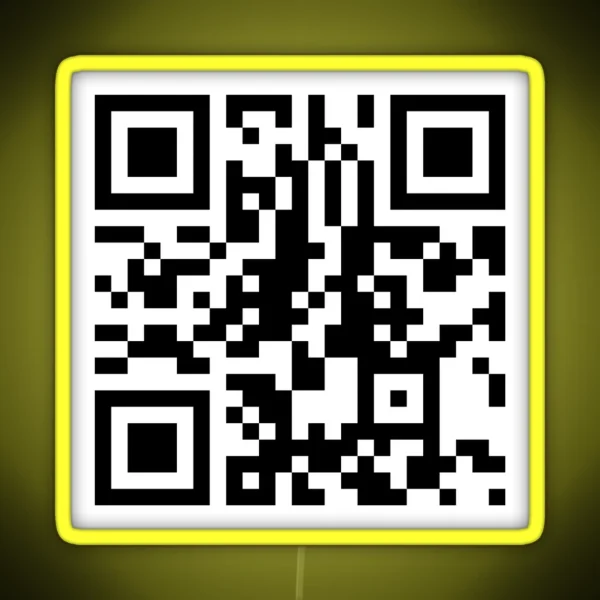 Fuck Ya Life Bing Bong QR Code RGB Neon Sign