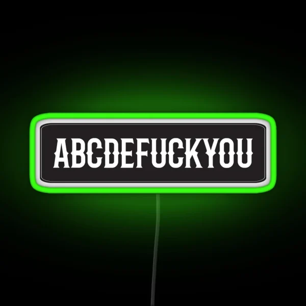 Fuck You Cool Motorcycle Or Funny Helmet Led And Bikers Gifts RGB Neon Sign