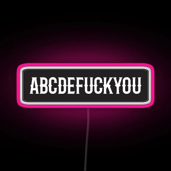 Fuck You Cool Motorcycle Or Funny Helmet Led And Bikers Gifts RGB Neon Sign