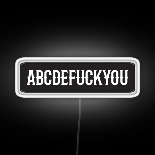 Fuck You Cool Motorcycle Or Funny Helmet Led And Bikers Gifts RGB Neon Sign