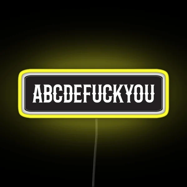 Fuck You Cool Motorcycle Or Funny Helmet Led And Bikers Gifts RGB Neon Sign