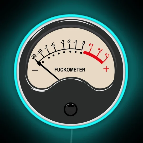 Fuckometer RGB Neon Sign