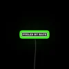 Vibrant 'Fueled By Hate' inspired LED neon wall decor lighting.