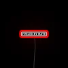 Neon Sign Illuminates Anger and Rebellion with Vibrant RGB Lighting