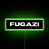 Add futuristic ambiance with Fugazi RGB neon wall art decoration.