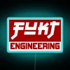 RGB Neon Accent Wall Sign by Fukt Engineering Design Studio.
