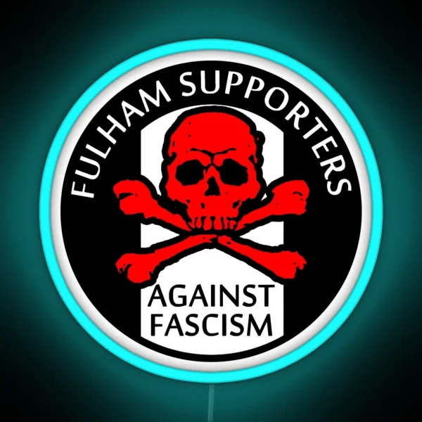 Fulham Fans Against Fascism Classic Led RGB Neon Sign