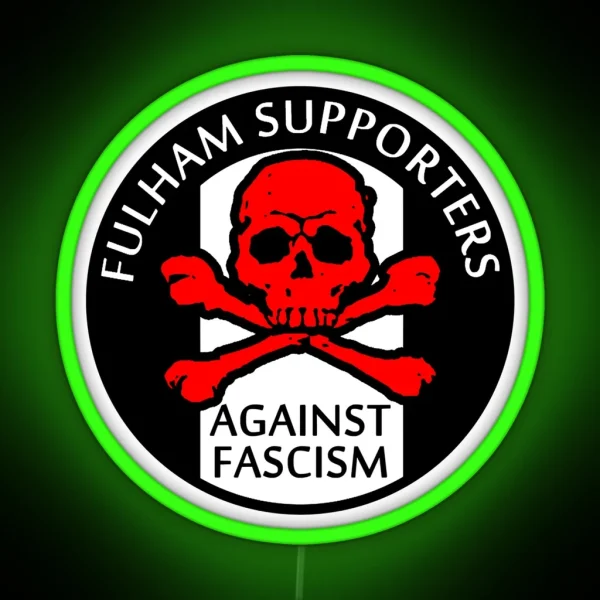 Fulham Fans Against Fascism Classic Led RGB Neon Sign