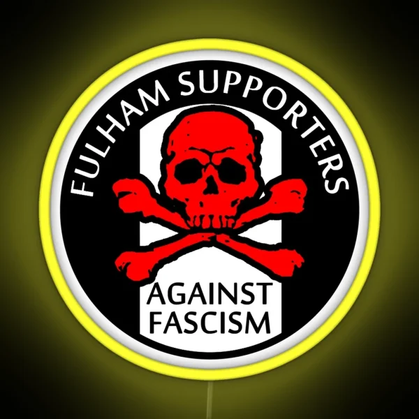 Fulham Fans Against Fascism Classic Led RGB Neon Sign