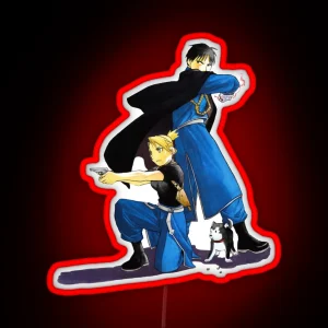 Fullmetal Alchemist Riza Hawkeye And Roy Mustang RGB Neon Sign