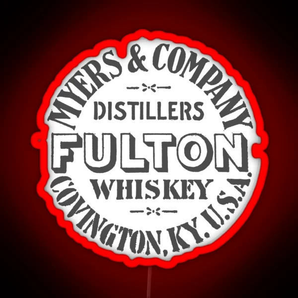 Fulton Whiskey Myers And Company Covington Kentucky RGB Neon Sign