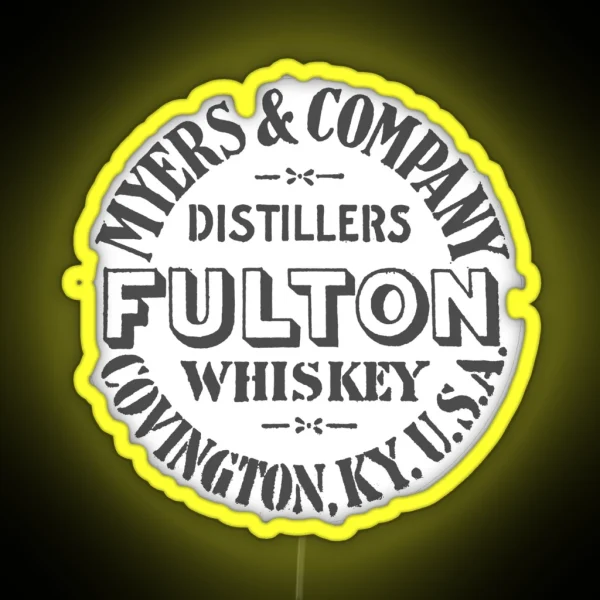 Fulton Whiskey Myers And Company Covington Kentucky RGB Neon Sign