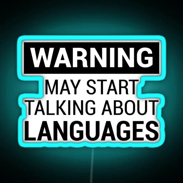 Fun Design For Language Teachers And Grammar Geeks RGB Neon Sign