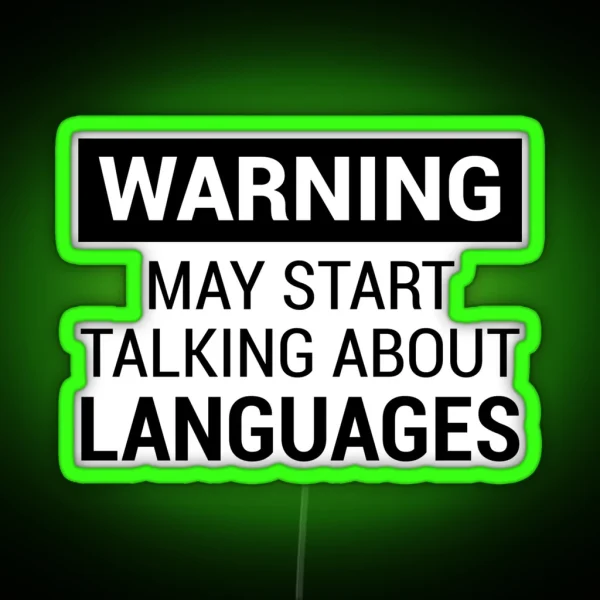 Fun Design For Language Teachers And Grammar Geeks RGB Neon Sign